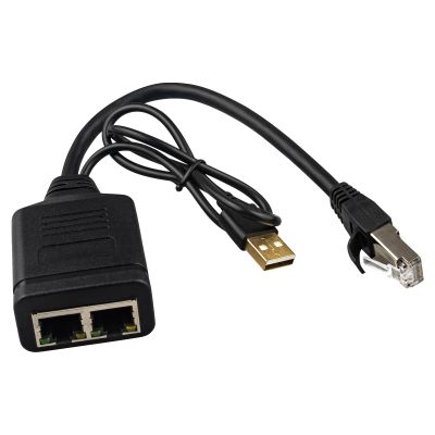 Leehitech Ethernet Splitter 1 to 2 Out 100 Mbps High Speed RJ45 LAN Splitter Gigabit Internet Splitter for Cat 5/5e/6/7/8, Support Two Devices Working Simultaneously
