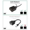 Leehitech Ethernet Splitter 1 to 2 Out 100 Mbps High Speed RJ45 LAN Splitter Gigabit Internet Splitter for Cat 5/5e/6/7/8, Support Two Devices Working Simultaneously view 3