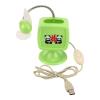 Tyenaza Portable Foldable Desktop Fan, USB Powered, Green Cute Design, Travel Office Home Outdoor view 1