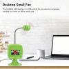 Tyenaza Portable Foldable Desktop Fan, USB Powered, Green Cute Design, Travel Office Home Outdoor view 4