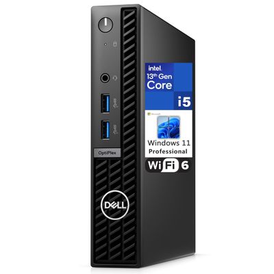 Dell 2024 OptiPlex 7000 7010 MFF Micro Form Factor 1.2L Business Desktop Computer, 13th Gen Intel 14 Cores i5-13500T (Beat i7-12700T), 64GB DDR4 RAM, 1TB PCIe SSD, WiFi 6, Bluetooth, Windows 11 Pro