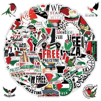 100pcs Free Palestine Stickers Freedom Vinyl Palestine Stickers for Water Bottles Laptop Skateboard for Adult Teens