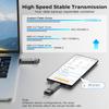 Jostart- 256GB External Portable SSD USB C Solid State Drive Up to 1000MB/s USB 3.2 Gen 2 Dual-Drive Type C + USB A Solid State Thumb-Drive for iPhone 15//16/17/Android Laptops/Windows/Mac, Silver view 3