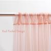 10x10 Peach Tulle Backdrop Curtains for Parties, Sheer Backdrop Curtain Wedding Photo Background Drapes for Baby Shower Photography Birthday Party view 4