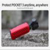 BTG Silicone Protective Case Cover Compatible with DJI Pocket 3 Accessories Parts Case Cover Protector (Red) view 4