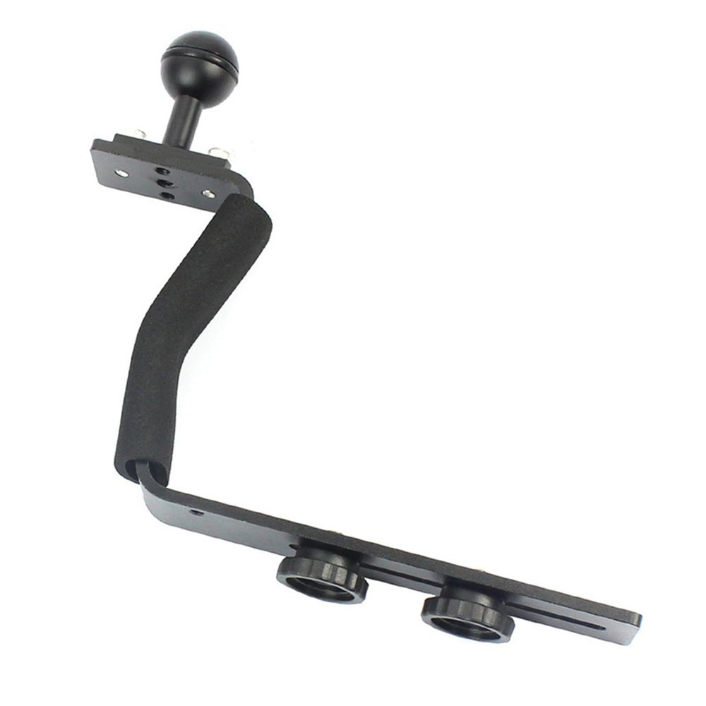 MOOKEENONE Aluminum Alloy Diving Tray Z Shape Handle Mount for SLR Camera for Underwater Diving Light System