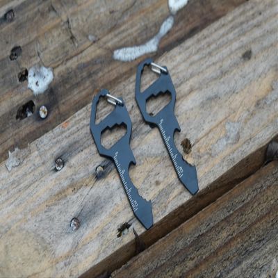 Wisemen Keychain Bottle Opener Multi Tool Rope Cutter Screwdriver Outdoor Tool 2 Pack