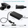 ALITOVE AC to DC Converter 13A 156W Max 120V 110V to 12V Converter AC/DC Adapter Power Supply & Cigarette Lighter Extension Cord 16.4FT 30A 360W Max view 3