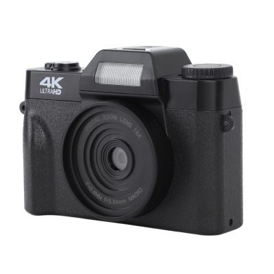 Pomya Digital Camera 4K 48MP for Photography Video Webcam Vlogging with 16x Digital Zoom, 3.0 Inch Screen, CMOS Mobile Anti Shake, 1500mAh Battery, Support Micro Memory Card