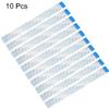 XYWHPGV Flexible Flat Cable, 150mm 1.0mm Pitch 14 Pin FPC FFC Flexible Ribbon Cable for LCD TV Car Audio DVD Player 10pcs (Type B)(A95B3 4A984 820F1 2CD2E 8EF72 C6184 view 2