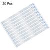 XYWHPGV 20 Pin Flexible Flat Cable 0.5mm Pitch 150mm FPC FFC Flexible Ribbon Cable for LCD TV, Car Audio, DVD Player, Laptop, 20pcs (Type A)(bf139f view 2