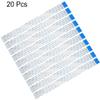 XYWHPGV Flexible Flat Cable, 150mm 1mm Pitch 11Pin FPC FFC Flexible Ribbon Cable for LCD TV Car Audio DVD Player 20pcs (Type B)(6f697 cddf5 7fae1 21a6a 921c1 f2795 view 2