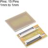 XYWHPGV 1.0mm Pitch 15 Pin to 15 Pin Extension Connector Aapter for FFC FPC Cable Extend Zip HDD(0999c e2280 2a16e 48c86 bad20 9a5c3 view 2