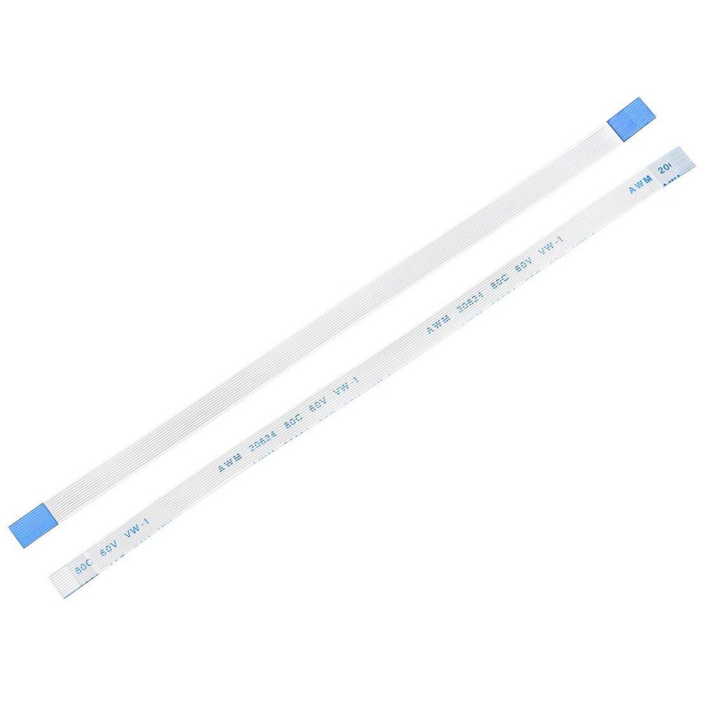 XYWHPGV Flexible Flat Cable 10 Pin 0.5mm Pitch 150mm FPC FFC Flexible Ribbon Cable for LCD TV, Car Audio, DVD Player, Laptop, 20pcs (Type A)(8597e 3)