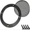XYWHPGV 2pcs 4 inches Speaker Grill Mesh Decorative Circle Woofer Guard Protector Cover Audio Parts Black(61fb2 85908 8bced 43214 a9445 03f22 view 4