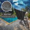 Eljeczt Telescope Cover with Adjustable Drawstring Waterproof Weatherproof Telescope Cover 420D Silver Scope Cover Outdoor Sun Protective Astronomical Telescope Cover,59 * 33inch,Black view 4
