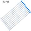 XYWHPGV Flexible Flat Cable, 150mm 1mm Pitch 4 Pin FPC FFC Flexible Ribbon Cable for LCD TV Car Audio DVD Player 20pcs (Type B)(AFED 3EFC7 E86EE C286A 35BF1 D27BA view 2