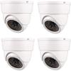 XYWHPGV Fake Security Camera Dummy Dome CCTV with Blinking Red LED Warning Light for Home Outdoor Indoor White 4pcs(0b52e 319cb 124ea 7f6f6 57a45 b297c view 1