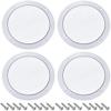 XYWHPGV 4pcs 5 inches Speaker Grill Mesh Decorative Circle Woofer Guard Protector Cover Audio Accessories White(1fecf 054af 3ae3e a5b55 65359 7581e view 1