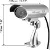 XYWHPGV Fake Security Camera Dummy CCTV Surveillance System with Blinking Red LED Warning Alert Light, Sticker for Home Outdoor Indoor Silver(0bc22 ddd35 09c79 284b5 a8c85 f4d85 view 2