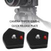 2Pcs 785PL Quick Release Plate 1/4inch Screw Compatible with Manfrotto Modo 715B 715SHB 718B 718SHB 7321YB 785B 785SHB Models for Universal Tripod SLR Camera view 2