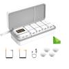 comica Vimo Q Four-Channel Mini Wireless Lavalier Microphone System with 4 Transmitters and 1 Receiver-White view 1