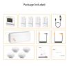 comica Vimo Q Four-Channel Mini Wireless Lavalier Microphone System with 4 Transmitters and 1 Receiver-White view 2