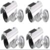 XYWHPGV Fake Security Camera Solar Powered Dummy CCTV Surveillance System with Blinking Red LED Warning Light, Sticker for Home Outdoor Indoor Silver 4pcs(ce226 d7c3f 880ba db940 173da b25a5 view 1