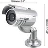 XYWHPGV Fake Security Camera Solar Powered Dummy CCTV Surveillance System with Blinking Red LED Warning Light, Sticker for Home Outdoor Indoor Silver 4pcs(ce226 d7c3f 880ba db940 173da b25a5 view 2
