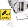 XYWHPGV Fake Security Camera Solar Powered Dummy CCTV Surveillance System with Blinking Red LED Warning Light, Sticker for Home Outdoor Indoor Silver 4pcs(ce226 d7c3f 880ba db940 173da b25a5 view 3