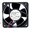 12V TYP 612NME 69mA 0.8W 6025 Cooling Fan 60X60X25MM 2-Wire, Black view 1