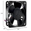 12V TYP 612NME 69mA 0.8W 6025 Cooling Fan 60X60X25MM 2-Wire, Black view 4