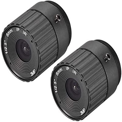 XYWHPGV 2 Piece Camera Varifocal Lens 6mm Focal Length 3MP F1.4 1/2.5 Inch CS Mount for CCD Camera(33517 74cee 853c6 97d1a 3d6f6 50b17