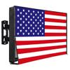 IC ICLOVER Outdoor TV Cover 32 Inch, 600D Heavy Duty 4 Season Weatherproof TV Screen Protector with Waterproof Zipper & Remote Control Pocket, Outside Television Enclosure for LED, LCD TVs -US Flag view 1