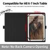 Universal Case for 6",6.8",7" Kindle eReaders Fire Tablet- Kindle/Kobo/Voyaga Tablet,Slim PU Leather Multi-Angle Viewing Cover with 360 Degree Rotatable Kickstand-Black Cat Glowing Tree view 3