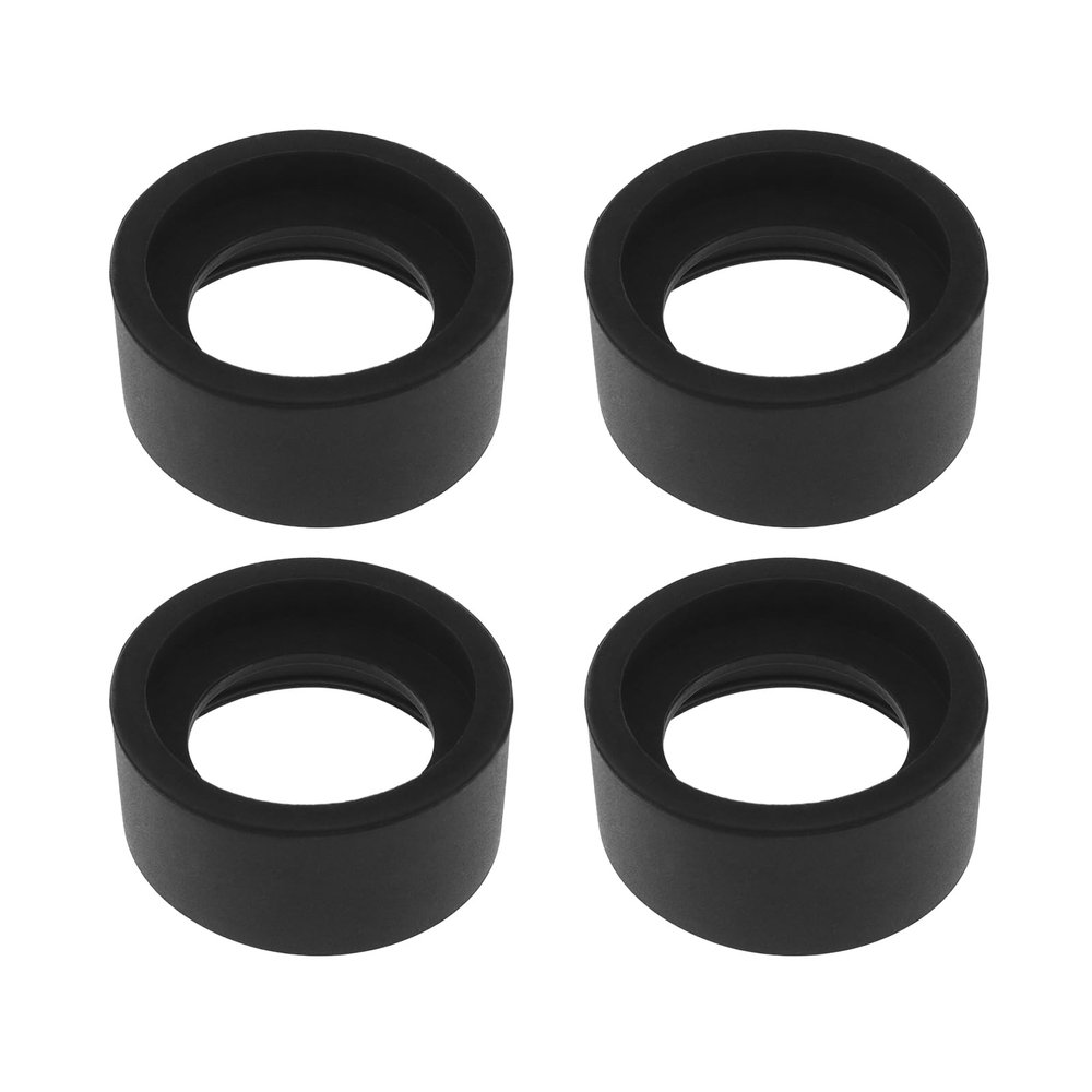Be In Your Mind 4Pcs 2 Pair 32-36mm Eyepiece Cover Eyepiece Binocular Eye Cups Guard Cups Stereo Microscope Accessory for Stereo Microscope, Soft Rubber, Flat Angle