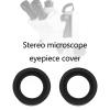 Be In Your Mind 4Pcs 2 Pair 32-36mm Eyepiece Cover Eyepiece Binocular Eye Cups Guard Cups Stereo Microscope Accessory for Stereo Microscope, Soft Rubber, Flat Angle view 2