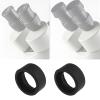 Be In Your Mind 4Pcs 2 Pair 32-36mm Eyepiece Cover Eyepiece Binocular Eye Cups Guard Cups Stereo Microscope Accessory for Stereo Microscope, Soft Rubber, Flat Angle view 3