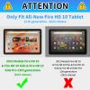 CGFGHHUY Case for All New Fire HD 10 Tablet 13th Generation 10.1 inch 2023 Release Lightweight Protective PU Leather Smart Stand Case Cover with Auto Wake Sleep - Watercolor Dog Paw view 2