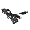 ImBros 100CM Car Dash Flush Mount AUX USB Port Panel Auto Boat Dual USB Extension Cable Adapter view 1