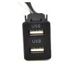 ImBros 100CM Car Dash Flush Mount AUX USB Port Panel Auto Boat Dual USB Extension Cable Adapter view 3