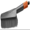 Gardena Cleansystem Hand-Held Brush M Soft Medium-Size Cleaning Brush with Hose Connection, Flat Body, for Smaller, Sensitive Surfaces Outside, with Water-Flow Regulation (18841-20) view 1