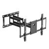 DXDRT Tilting TV Wall Mount for Most 32-98 inch TVs up to 80 kg/176 lbs, Low Profile TV Mount with Swivel Tilt Extendable Arms, Sturdy TV Wall Mount Bracket Max VESA 600x400mm view 1