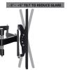 DXDRT Tilting TV Wall Mount for Most 32-98 inch TVs up to 80 kg/176 lbs, Low Profile TV Mount with Swivel Tilt Extendable Arms, Sturdy TV Wall Mount Bracket Max VESA 600x400mm view 4