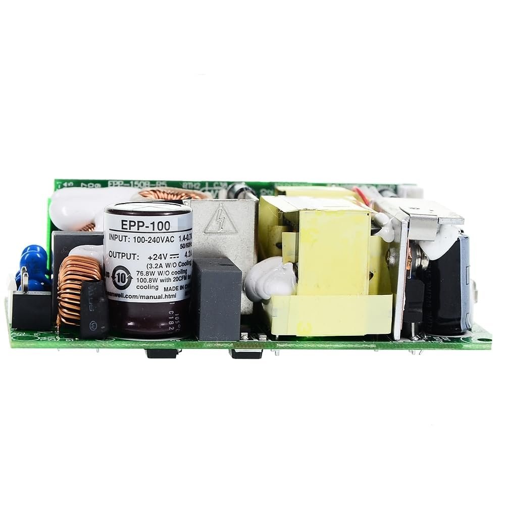 Mean Well EPP 100W 12V 6.3A Switching Power Supply Single Output Open Frame EPP-100-12 Power Supply Driver Converter Transformer with PFC, LED Power Indicator
