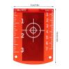 Laser Targets, 2 Pcs Magnetic Floor Laser Targets Card Plate High Visibility ABS Engineering Plastic for Red Beam Laser Level view 2