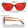 Red Lens Glasses Anti-glare Blue Light Filters Good Sleep Glasses Acetate Frame for Sleeping Glasses Men(C1 RED) view 4