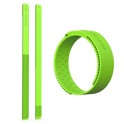 SnapClips Storage Straps, 12" Green - Set of 2, Heavy Duty Extension Cord Organizer Straps, Reusable Cable Ties, Hose Storage, Accessories Holder for Home, Office, Garage Organization