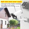 onovatpol Solar Fake Security Camera with Motion Sensor Light&Audio& Sound&Doorbell for Outdoor, Decoy Simulated Dummy Surveillance Cameras for Outside, IP54, Warning Sticker Included (Solar+Battery) view 4