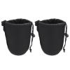 2pcs Camera Lens Pouch Bag Neoprene Dslr Lens Case Small Pouch for Protection Shockproof Water Resistant view 1
